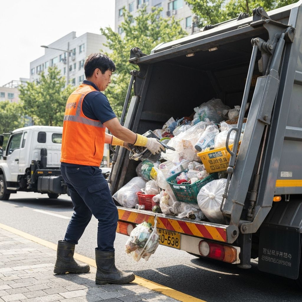 폐기물 수거 및 분류